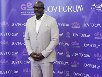 Shaquille O'Neal attends the 2025 Joy Forum at SEF Arena on October 16, 2025 in Riyad