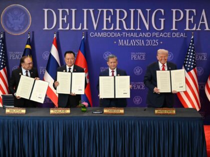 Malaysia's Prime Minister Anwar Ibrahim, from left, Thailand's Prime Minister An