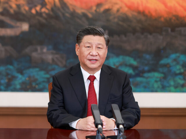 Chinese President Xi Jinping delivers a keynote speech at the Asia-Pacific Economic Cooper