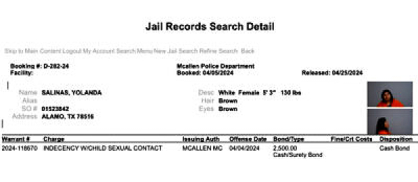 Accused Mexican Child Predator Released in South Texas on $2,500 Bond, Re-Arrested in Ohio (Hidalgo County Sheriff's Office)