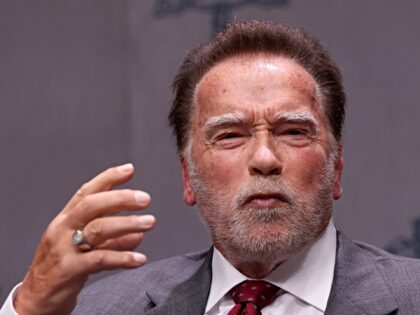 VATICAN CITY, VATICAN - SEPTEMBER 30: Arnold Schwarzenegger attends "Raising Hope for Clim