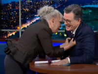 Bette Midler Serenades Stephen Colbert with ‘Wind Beneath My Wings’ Spoof Trashing &#82