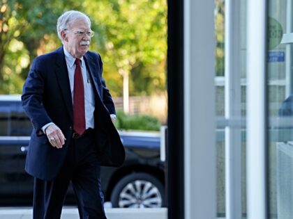 ohn Bolton, former US national security adviser, arrives at the US district courthouse in