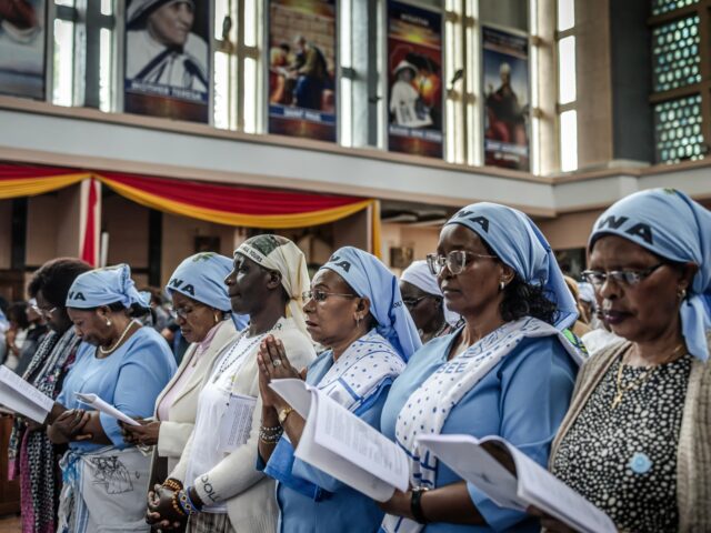 catholics in africa Catholics pray during a Requiem Mass in honour of Pope Francis, held ahead of his funeral,