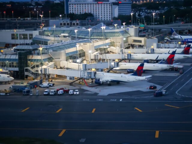 Delta planes at LaGuardia Airport (LGA) in the Queens borough of New York, US, on Tuesday,