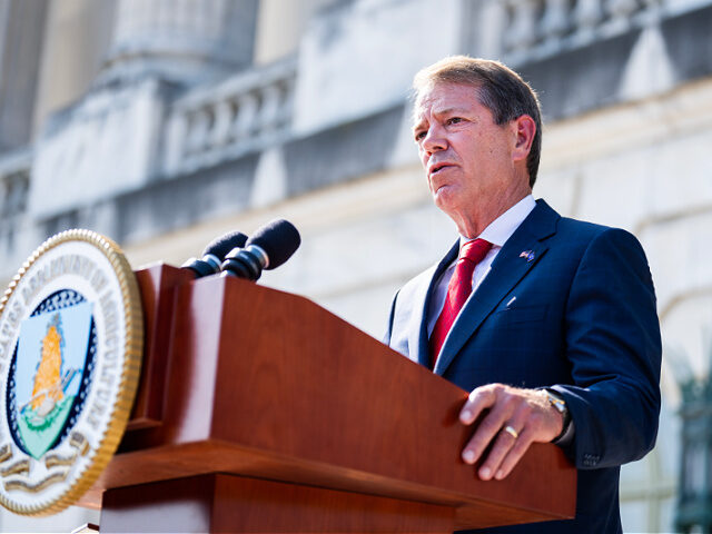 UNITED STATES - JULY 8: Nebraska Governor Jim Pillen speaks during a news conference to an