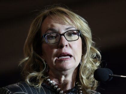 PHOENIX, ARIZONA - NOVEMBER 02: Gabby Giffords, former U.S. Representative and wife of Sen