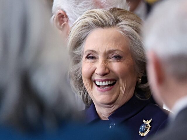 hillary clinton Former Secretary of State Hillary Clinton reacts ahead of the Presidential Inauguration of