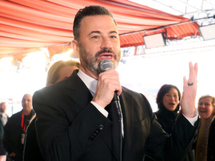 HOLLYWOOD, CALIFORNIA - MARCH 08: Jimmy Kimmel speaks during the 95th Oscars Arrivals Carp