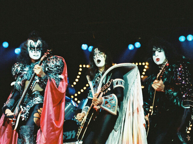 kiss2 LONDON, UNITED KINGDOM - SEPTEMBER 9: Gene Simmons, Ace Frehley and Paul Stanley of Americ