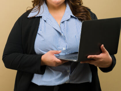 plus-size woman