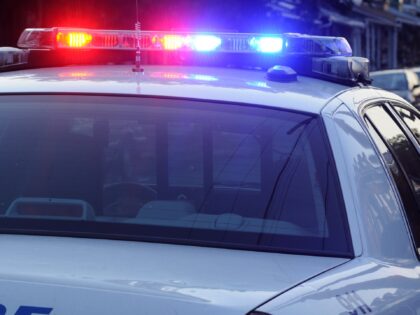 A Reading police patrol car sits in the 600 block of Tulpehocken Street. Greenwich Street