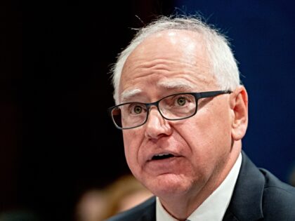 Tim Walz, governor of Minnesota, during a House Oversight and Accountability Committee hea