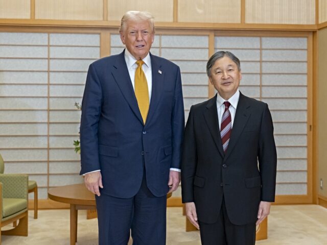 trump in japan TOKYO, JAPAN - OCTOBER 27: (----EDITORIAL USE ONLY - MANDATORY CREDIT - 'IMPERIAL HOUSEHOL