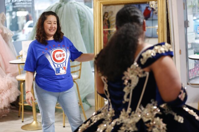 Ariella Santoyo, owner of 'My Quince World' in Chicago's Little Village nei