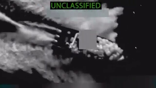 Defense Secretary Pete Hegseth said three strikes in international waters killed 14 allege