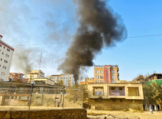 The truce announcement was preceded by more explosions in the Afghan capital, which the Ta