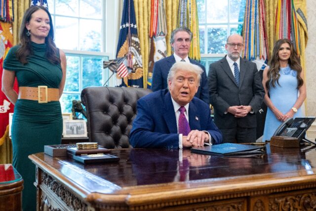 US President Donald Trump said he will meet OMB Director Russell Vought to decide on which