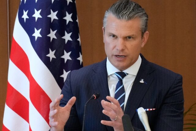 US Secretary of Defense Pete Hegseth said the vessel struck in the eastern Pacific on Wedn