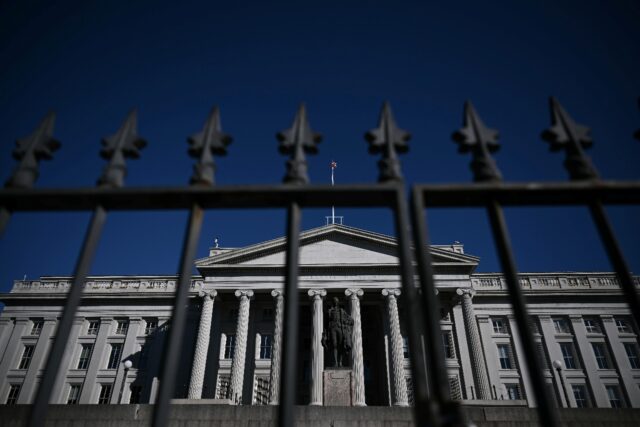 US Treasury data showed the overall budget deficit shrank by two percent over the past yea