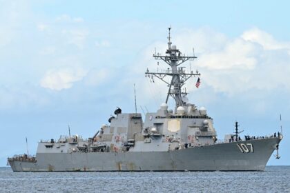 The USS Gravely arrived at the Port of Spain on October 26