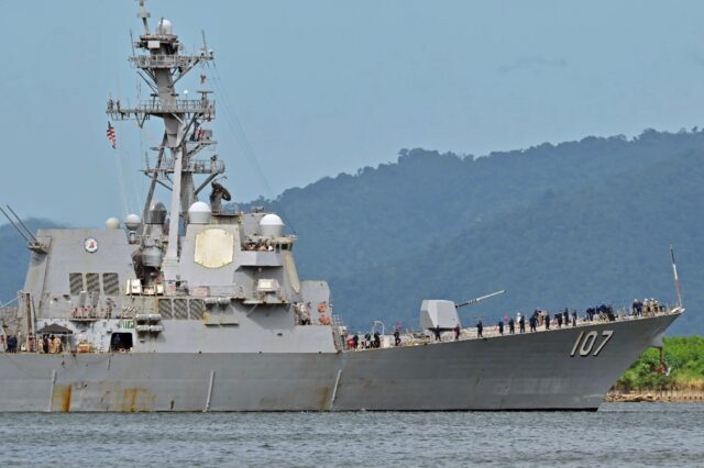 The USS Gravely arrived in Trinidad and Tobago on Sunday for joint exercises near the coas