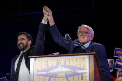 Vermont Senator Bernie Sanders, a top figure among the American political left, joined Mam