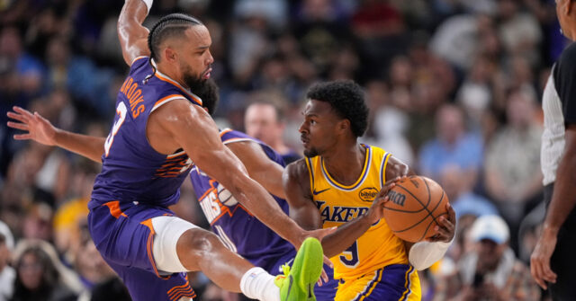Bronny James struggles 1-for-12 in Lakers preseason loss to Phoenix Suns