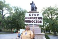 Christopher Columbus statue erected on White House grounds