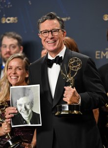 Kimmel, Colbert support each other on 'Late Show,' 'Live!'