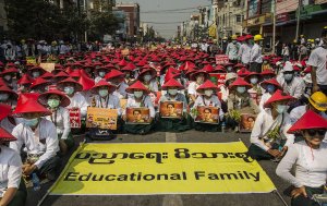 Myanmar military drops bombs from paragliders on protest killing 24