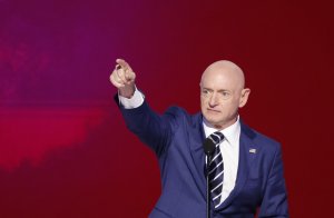 U.S. Sens. Mark Kelly, Ruben Gallego confront House Speaker Johnson