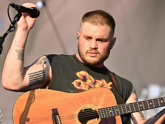 LONDON, ENGLAND - JUNE 28: Zach Bryan headlines the Great Oak Stage at BST Hyde Park on Ju