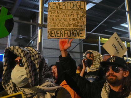 NEW YORK, UNITED STATES - NOVEMBER 19: Pro-Palestinians gather at 'No Settlers on Stolen L