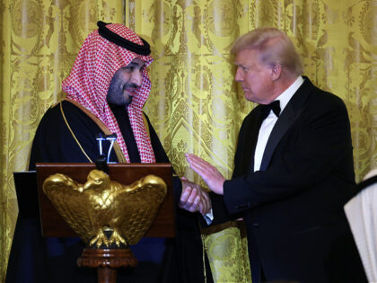 WASHINGTON, DC - NOVEMBER 18: Crown Prince and Prime Minister Mohammed bin Salman of Saudi