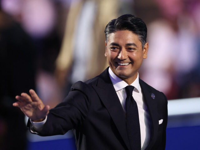 Aftab Pureval Cincinnati, Ohio Mayor Aftab Pureval arrives to speak on the third day of the Democratic N