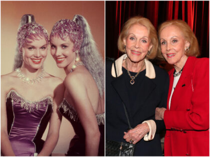 MUNICH, GERMANY - APRIL 11: Ellen Kessler and her twin sister Alice Kessler during the the