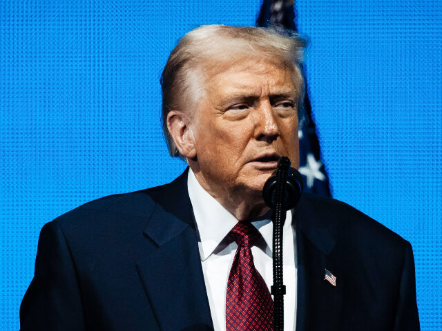 US President Donald Trump during the America Business Forum in Miami, Florida, US, on Wedn
