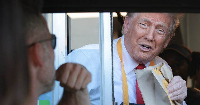 WATCH: Trump Jokes He Is '1st McDonald's Fry Cook' to Be President thumbnail