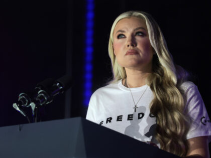 Erika Kirk, widow of Turning Point USA founder Charlie Kirk, speaks during a Turning Point