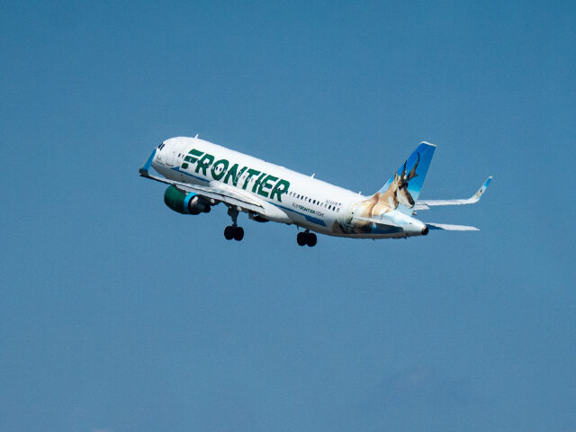 Frontier Airlines plane An Airbus A320neo plane, operated by Frontier Airlines Holdings Inc., takes off from Ronal
