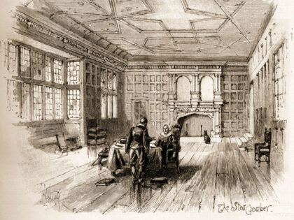 UNSPECIFIED - CIRCA 1800: The Star Chamber was an English court of law at the royal Palace
