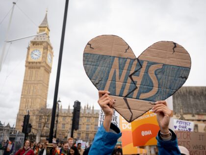 On the first of their four-day nationwide industrial action, striking junior doctors march