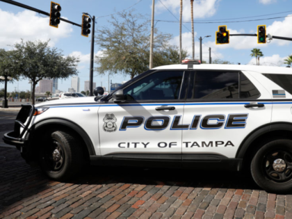 TAMPA, FLORIDA - OCTOBER 29: The Tampa Police Department and the Hillsborough County Sheri