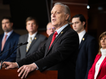 UNITED STATES - JANUARY 23: Rep. Andy Biggs, R-Ariz., speaks during the news conference on