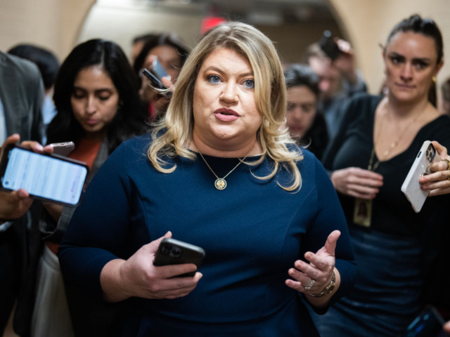 UNITED STATES - MARCH 11: Rep. Kat Cammack, R-Fla., leaves a meeting of the House Republic