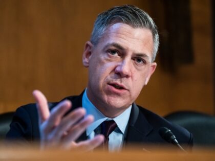 UNITED STATES - JUNE 25: Sen. Jim Banks, R-Ind., questions Federal Reserve Chairman Jerome