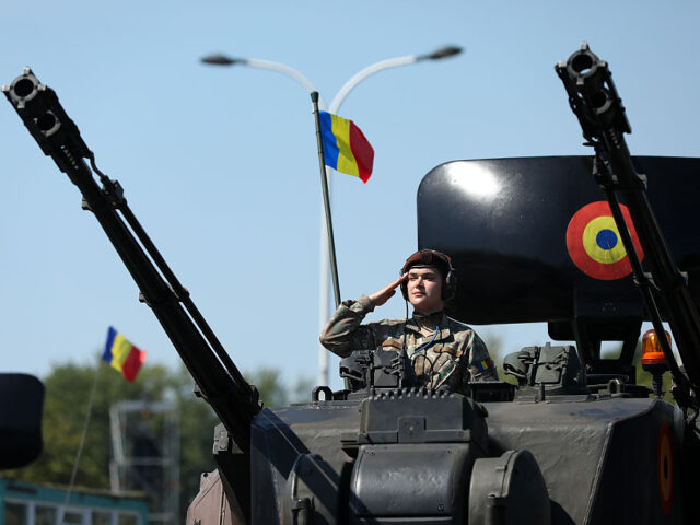 In Warsaw, Poland, on August 15, 2025, the Romanian Armed Forces' Flakpanzer Gepard 1