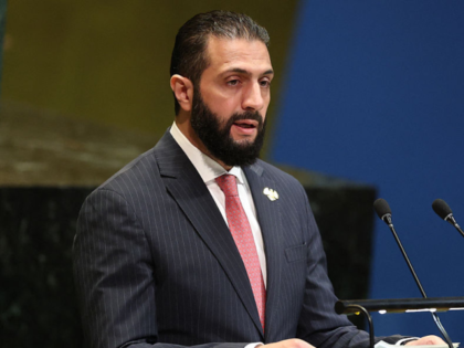 Syrian President Ahmed al-Sharaa speaks during the General Debate of the United Nations Ge