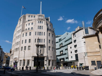 BBC Broadcasting House at Portland Place on 8th August 2025 in London, United Kingdom. The